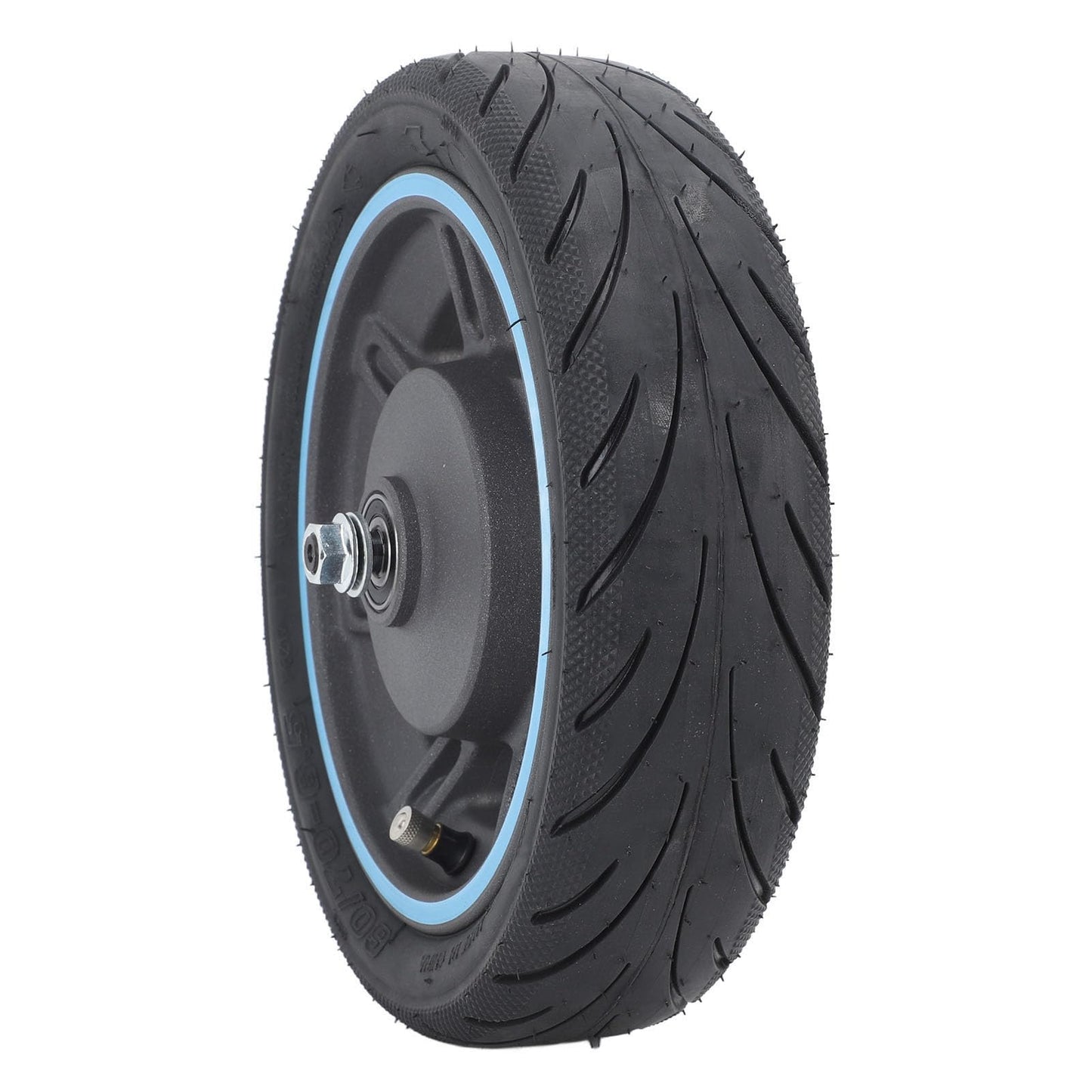 BuyWeek Electric Scooter Front Wheel for MAX G30D, Explosion-proof Front Wheel Tire Non-slip Electric Scooter Front Wheel Vacuum Tire Replacement.