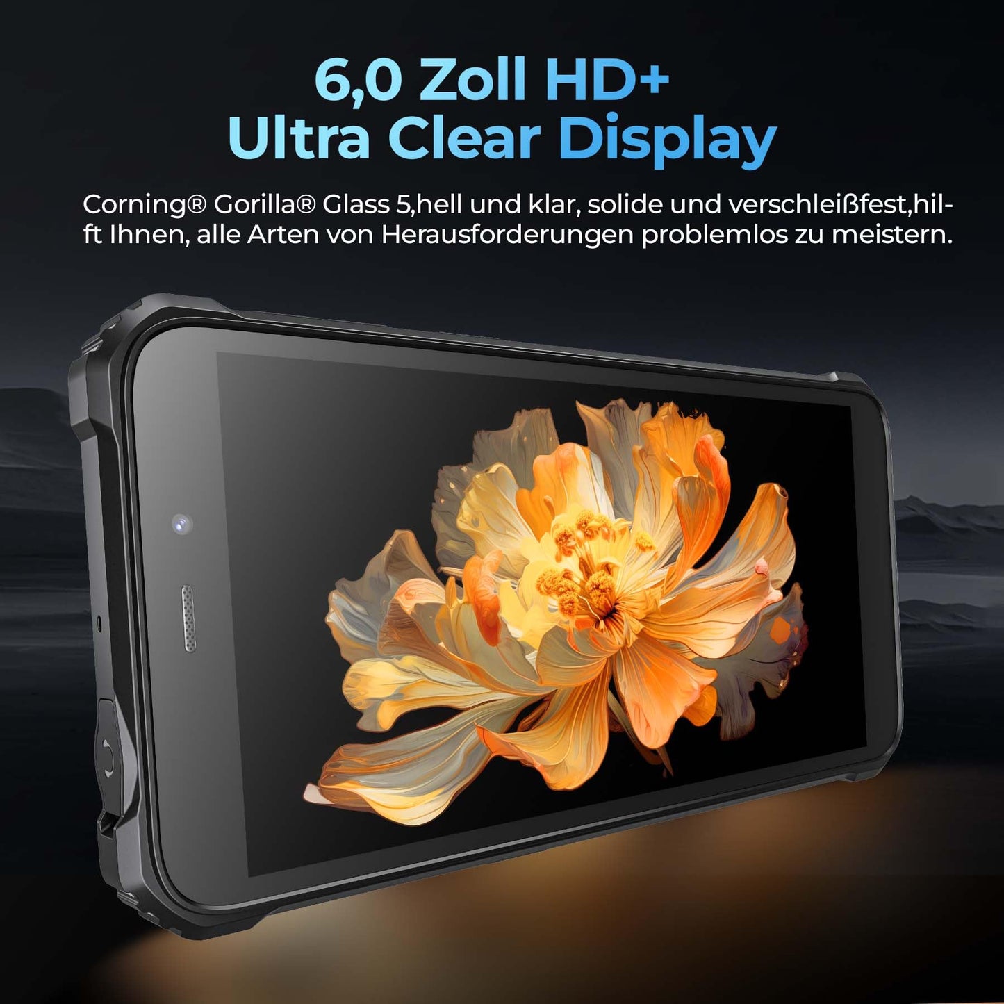 OUKITEL G2 Android 14 Outdoor Phone Unlocked, 6" HD+ Octa-Core affordable Smartphone, 16GB+64GB Smartphone 4G, 6300mAh Battery, IP68 Waterproof, 5+13MP Camera, Dual SIM, OTG-Green