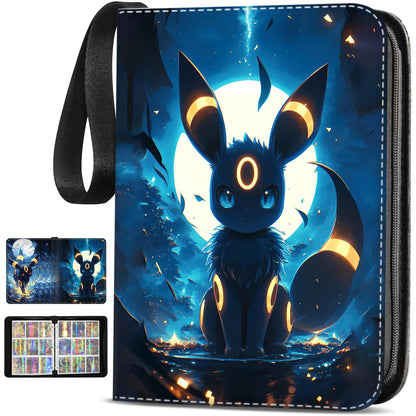 Card collecting album, Portable PU trading card album, 50 pages 900 card capacity card binder, Gifts for collectors and kids.
