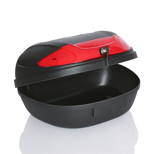 TRESKO XXL Motorcycle Top Case - fits 2 helmets, 48L universal top case for scooters, motorcycles, mopeds & quads
