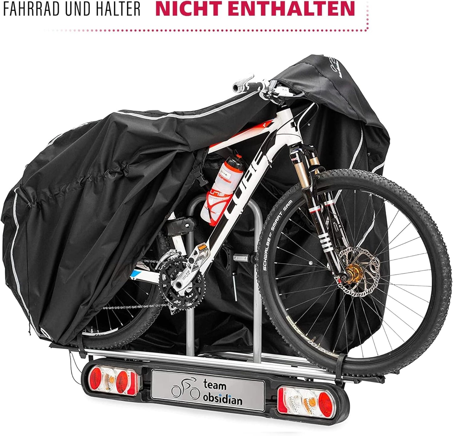 TeamObsidian bike shed weatherproof - bike cover waterproof - 300D bike garage outdoor - 1 to 3 bikes - bike tarp bike cover - bike protection cover on the go