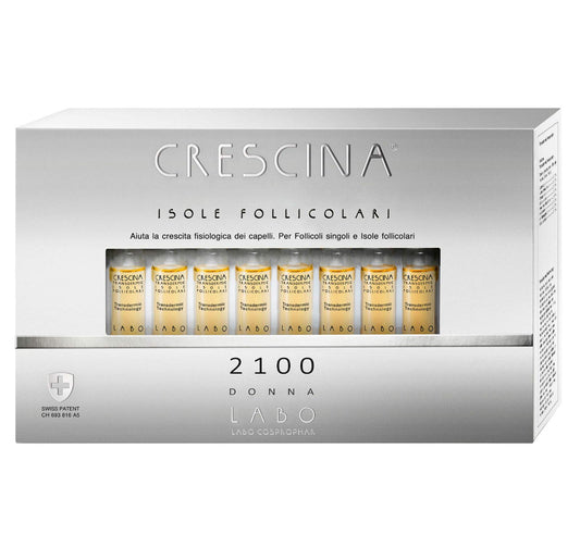 Labo Crescina, hair growth treatment, 2100 for women, 40 ampoules