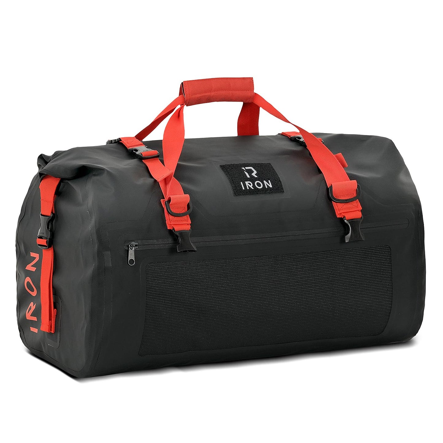 BORLENI Motorcycle Tail Bag Luggage Roll waterproof 70L - Premium motorcycle bag with roll-top, reflectors & MOLLE system, as a travel bag/saddlebag for touring, camping & outdoor.