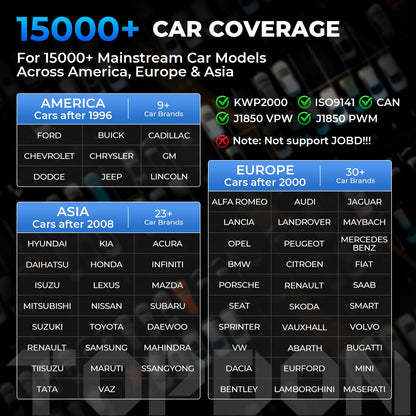 TOPDON OBD2 diagnostic tool, AL400 car code reader OBD-II diagnostic tools with 10 OBD2 functions for all vehicles compatible with OBDII EOBD CAN protocol, PC update, AL400