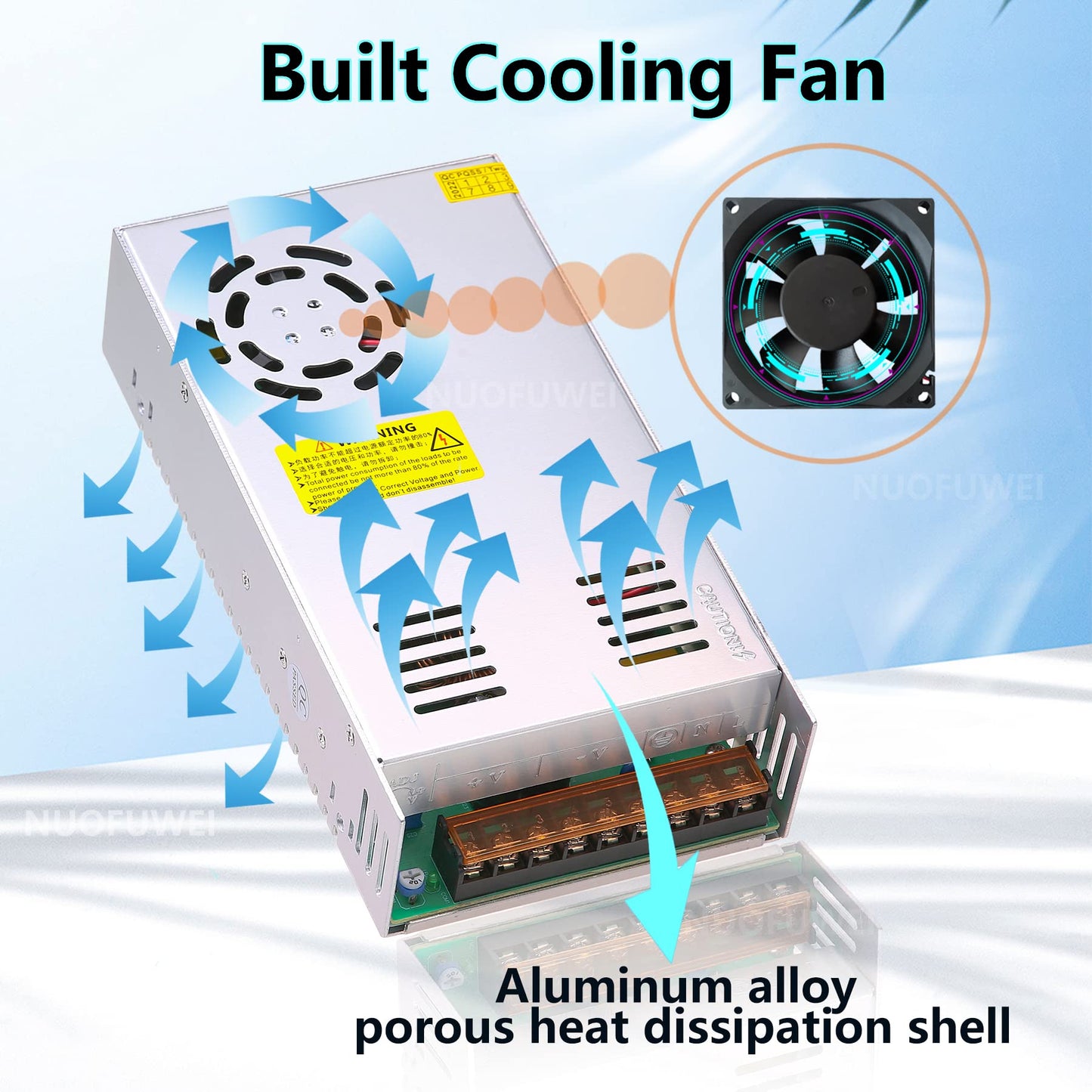 DC 36V 16.6A 600W Power Supply 230V AC to DC 36V Switching Power Supply Transformer Adapter 36V 600W Power Supply for Winch Car Socket CCTV Security Camera Car Stereo more 36V devices