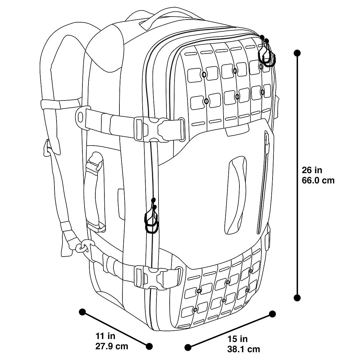 Maxpedition IRONSTORM Adventure Travel Bag, Tan, 66 cm