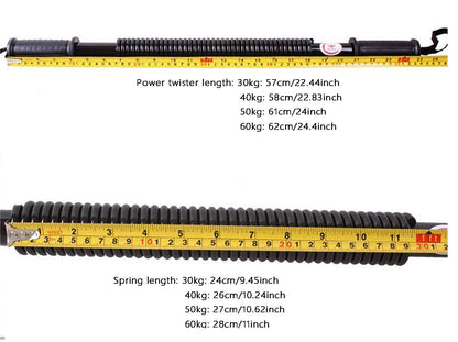 ITTA 20kg-110kg Dual Spring Power Twister Bar, Super Heavy Duty Arm and Chest Builder Strengthener Armdrücken (40)