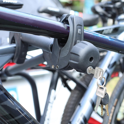 Frame holder, 25cm in length, bike mount bike holder, bike carrier, bike holder mounting clamp for RV, lockable, for U-shaped tube.