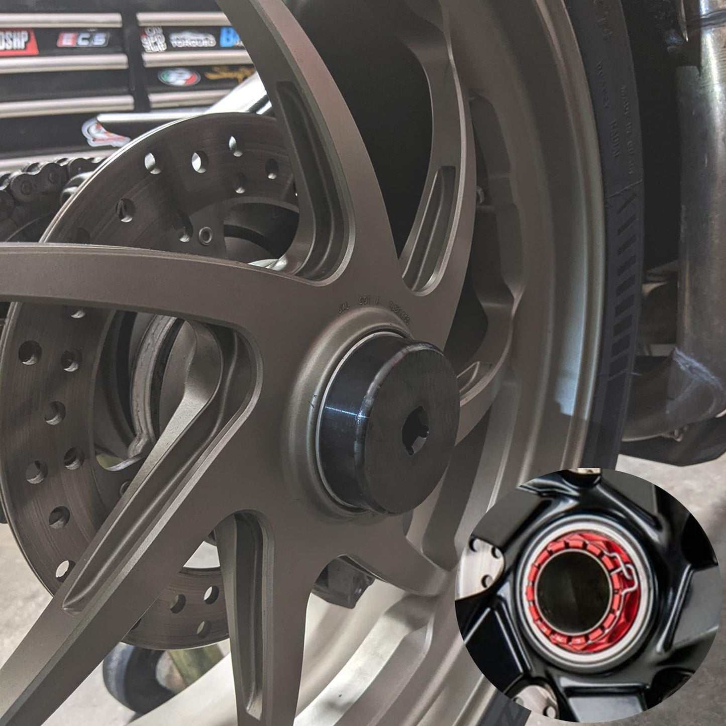 Use nut for Ducati motorcycle front + rear axle nut, axle tool, fits Ducati, ATVs, Superbike 1098, 1198, 1199, Panigale Multistrada Diavel, SW 55mm and 30mm.