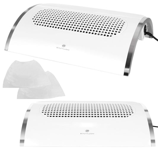 ISO TRADE Nail Dryer with 3 Fans and 2 Dust Bags, White 8887