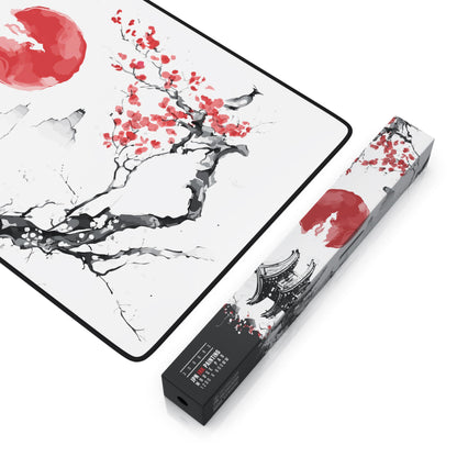 Titanwolf XXXL Oversized Mousepad 47x24 inches, Gaming Mousepad Large, improved precision and speed XXXL, for Logitech mouse and keyboard, Japan Ink Painting