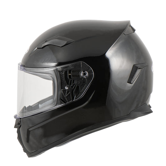 MTR S-6 Evo Full Face Helmet, Motorcycle Helmet ECE 22.06 Certified - Maximum Road Safety, Sturdy & Quiet Motorcycle Helmet, Chin & Head Ventilation, Scooter Helmet for Men & Women, Black, XXL