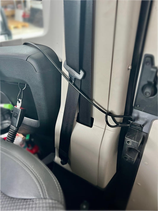 STYYL Slide-Y-Lock is the additional security lock for sliding doors, suitable for the Ducato, Jumper, and Boxer vans.
