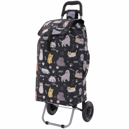 Hoppy Lightweight Shopping Trolley, 57 l, Model 2024, durable and collapsible, for easy storage.