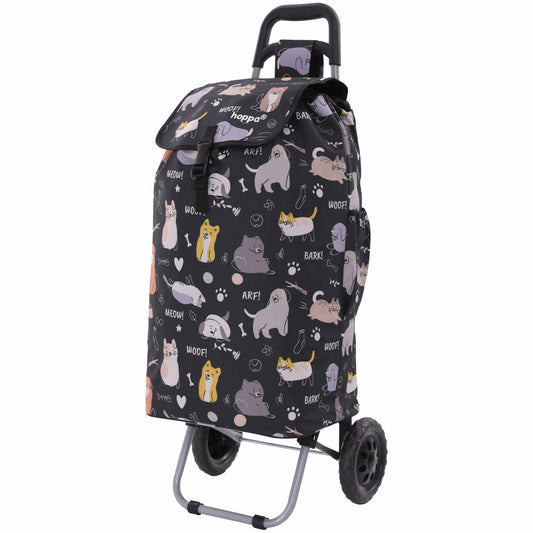 Hoppy Lightweight Shopping Trolley, 57 l, Model 2024, durable and collapsible, for easy storage.