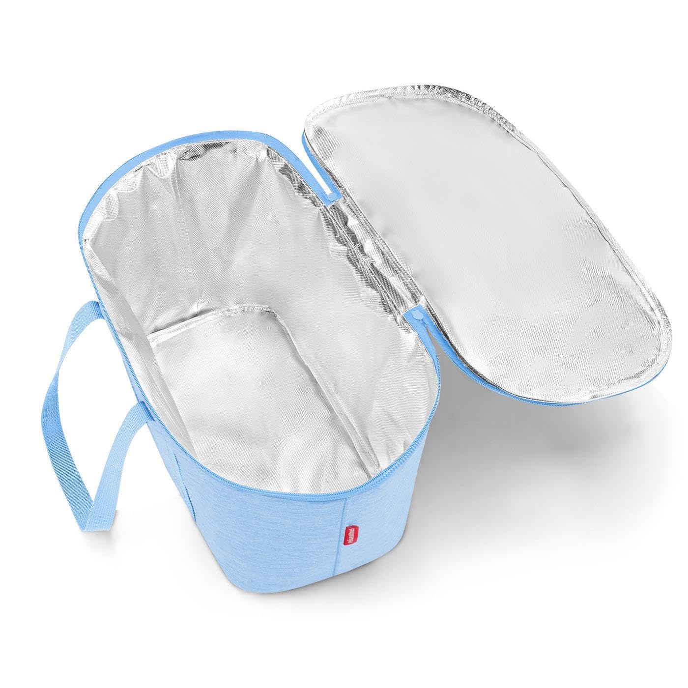 reisenthel coolerbag Twist Powder Blue - Cooler bag made of high-quality polyester fabric - Ideal for picnics, shopping, and on the go.