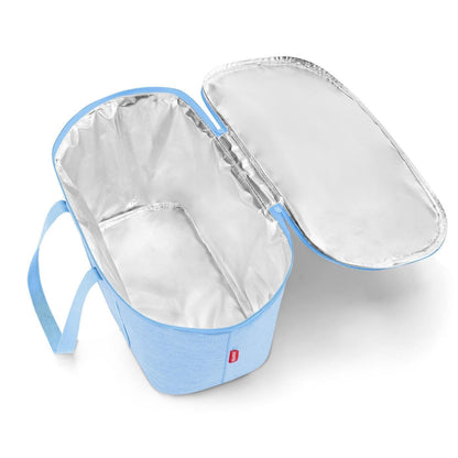 reisenthel coolerbag Twist Powder Blue - Cooler bag made of high-quality polyester fabric - Ideal for picnics, shopping, and on the go.