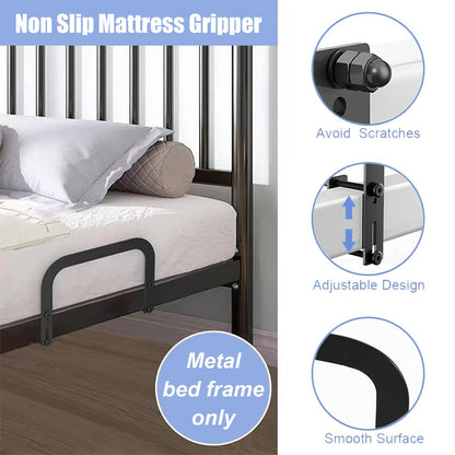 4 pieces of mattress clamps, Non-slip mattress holder, Adjustable mattress stabilizers, Prevent mattress from slipping, for solid bed panels, tatami platform beds, flush beds.