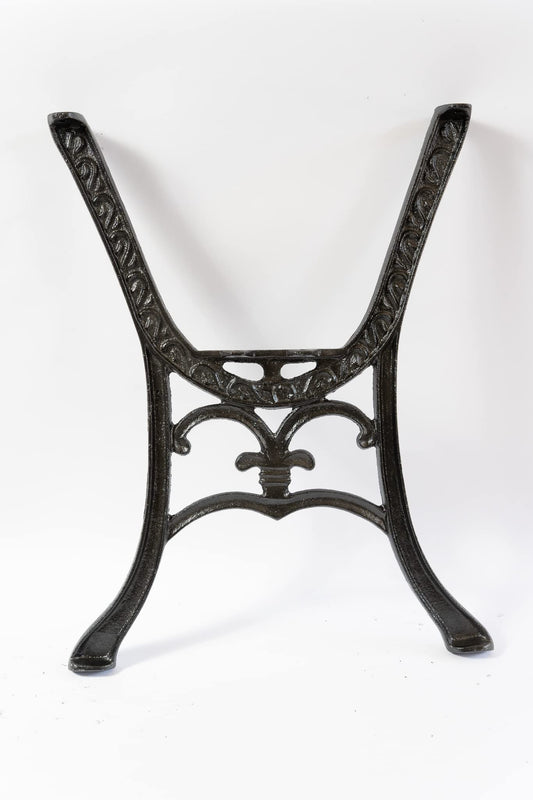 Euro Sesame, Vintage Cast Iron 2X Table Legs, High Antique Table Legs, Vintage Furniture Decoration DIY Coffee Table Legs, Black Color 54x51.50x68cm