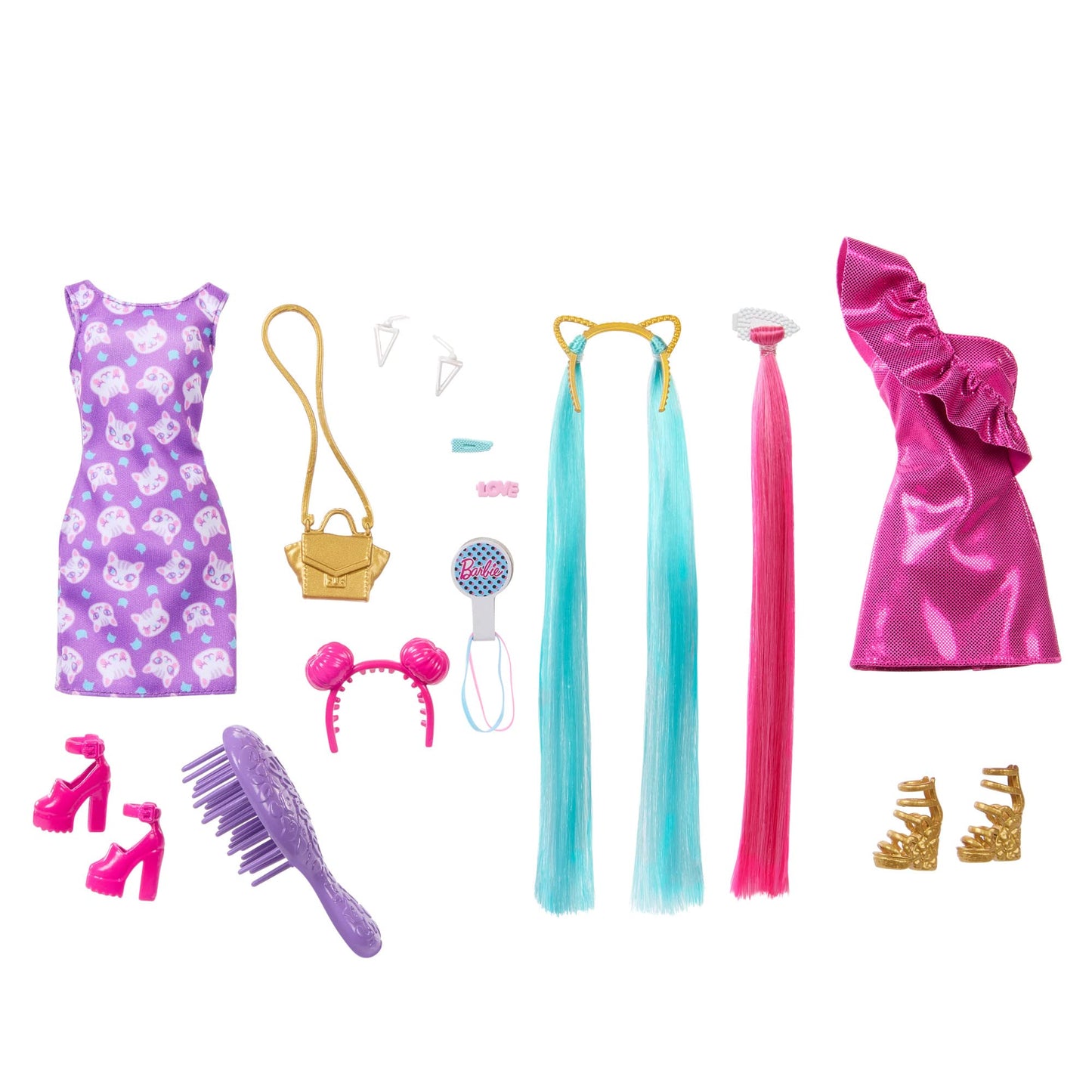 Barbie Mattel HKT95 doll Totally Hair 2, extra long hair, 21 cm, with accessories, Various models