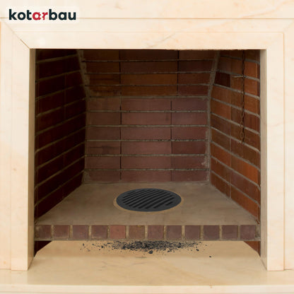 KOTARBAU Fireplace Grate Ø 25 cm Round Grate Ash Grate Stove Grill Grate Hearth Grate Grate Oven Grid Fireplace Spare Parts Accessories Cast Iron Grate Oven Grate Grill Fireplace Round