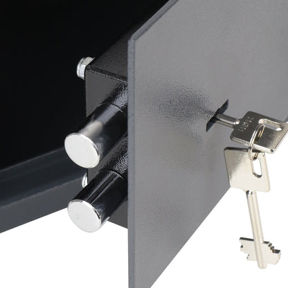 HMF 49200-11 Safe safe with key, furniture safe | 31 x 20 x 20 cm | Anthracite