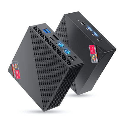The NiPoGi AM06 PRO Mini PC features AMD Ryzen 7 5825U processor (8C/16T, up to 4.5 GHz), 32GB DDR4 RAM, 512GB M.2 SSD, WiFi 6, RJ45 Dual LAN, 4K Triple Display support. Perfect for school/office/HTPC with VESA mount.