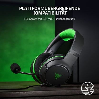 Razer Kaira X - Wired gaming headphones for Xbox Series X|S (TriForce 50mm drivers, HyperClear microphone, 3.5mm jack, cross-platform compatibility) Black