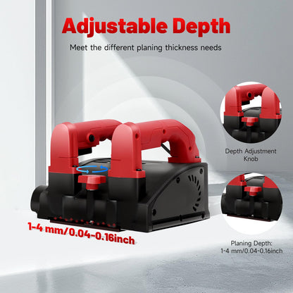 1200W Concrete grinder, 3000 R/min renovation grinder for plaster, mortar, screed, and gypsum walls. Includes transport case for easy storage and transport.