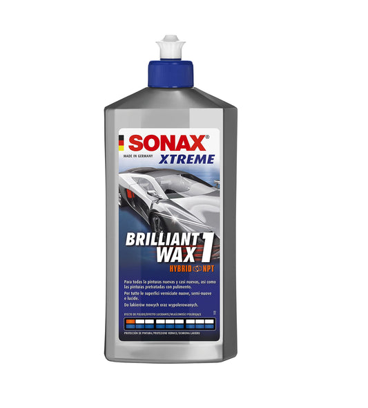 SONAX XTREME BrilliantWax 1 Hybrid NPT (500 ml) Gloss Wax | Item No. 02012000-820 & P-Ball (1 piece) effortlessly and quickly achieves the perfect polishing result, Part No. 04173410