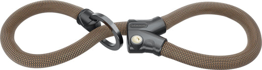 ABUS Chain Lock Infinity Loop 1806 - flexible bike lock with 2 adjustable loops for securing multiple bike parts, bikes, or other objects at the same time - Length 140 cm