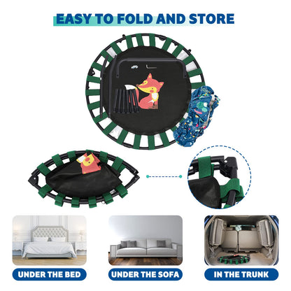 HOMCENT Kids Trampoline, 96 cm Mini Trampoline for Kids Indoor Outdoor Jumping Garden Trampolines