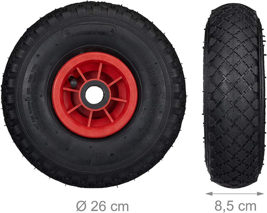 1637X Casters - Pair of 3.00-4 (260x85mm) pneumatic tires