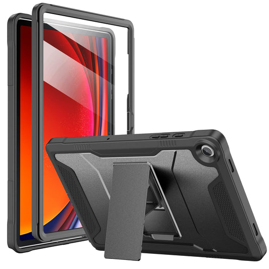 Shockproof case for Samsung Galaxy Tab A9 Plus 2023 with built-in screen protector and stand, sturdy full body protective case for Galaxy Tab A9+ 11-inch tablet [SM-X210/X216/X218], Black.