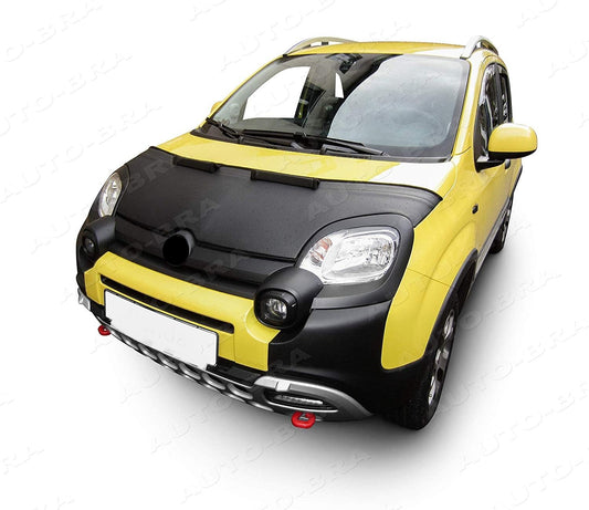 AB3-00467 Car Bra compatible with Fiat Panda built from 2011 onwards. Hood shield for protection against stone chips. Tuning Bonnet Bra.