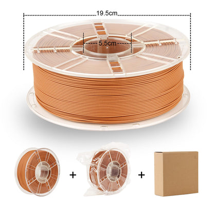 LVVJ3D PLA Filament 1.75mm, Natural Matte Wood Texture 3D Printer Filament, Yellow Teak Wood Filament Precision +/- 0.03mm, 1kg/Spool