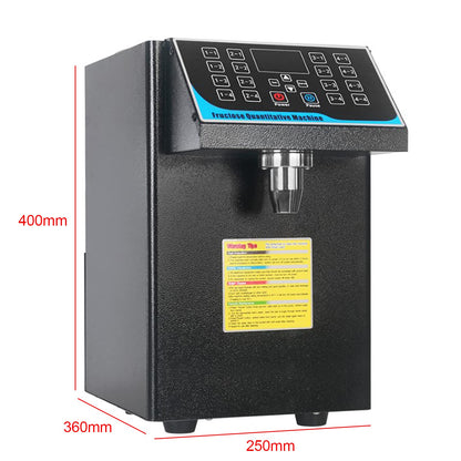 7.5L Fructose Quantitative Dispenser Machine Bubble Tea Fructose Dosing Machine Fructose Dispenser Syrup Dispenser Stainless Steel Fructose Outlet Sugar Dispenser for Milk Tea Coffee