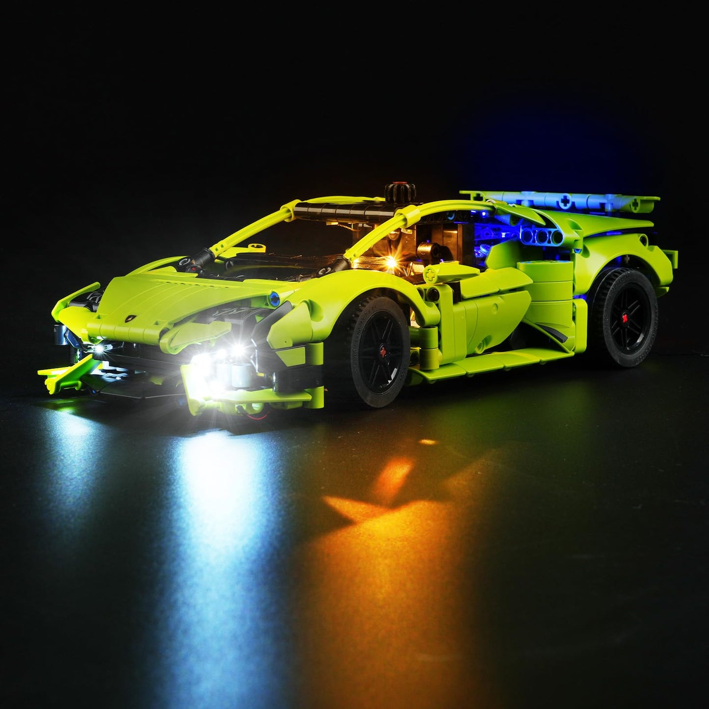 Cooldac LED Light Kit Compatible with Lego 42161 Lamborghini Huracán Technic, Creative Decorative Lights Set Compatible with Lego Technic 42161 Lamborghini Huracan Building Blocks Model.