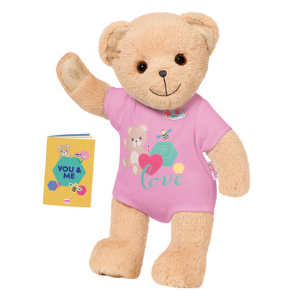 BABY born® plush toy BEAR in pink (30cm)