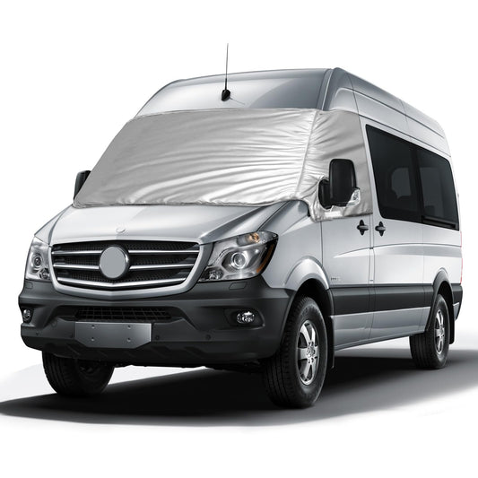 Windshield Wrap Cover Replacement for Mercedes Sprinter 2019-2023, Car Windshield Cover, 600D Luxury Sunshade Waterproof Snow-Ice Protection, Dust Cover