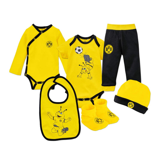 Borussia Dortmund Kids (Unisex) BVB Baby Gift Box (3-part) Baby Gift Box, Multicolor, 62/68 EU