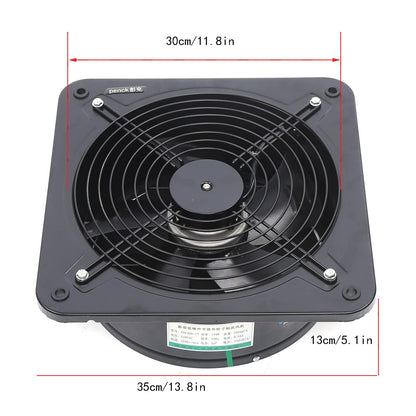 Yolancity bathroom fan 300mm exhaust fan 2677r/min wall fan 150W bathroom exhaust fan duct fan 300mm quiet bathroom fan wall fan fan bathroom 220V, WC ventilation systems quiet