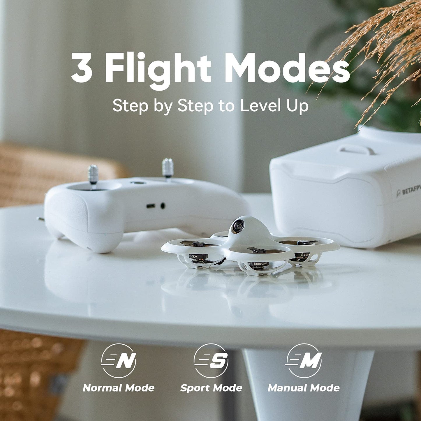 BETAFPV Cetus Pro FPV RTF drone kit with remote control, FPV goggles, altitude hold, self-protection, 3 flight modes, turtle mode. Ready to fly, easy to start for FPV beginners, teenagers.
