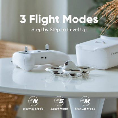BETAFPV Cetus Pro FPV RTF drone kit with remote control, FPV goggles, altitude hold, self-protection, 3 flight modes, turtle mode. Ready to fly, easy to start for FPV beginners, teenagers.