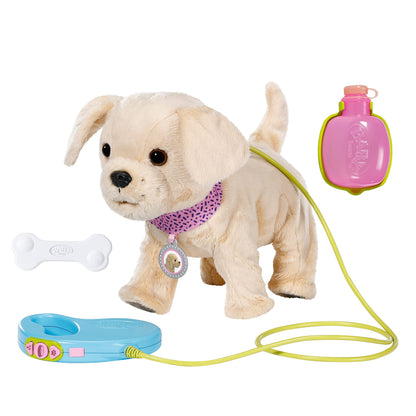 BABY born, dog, My Lucky Dog, BABY born dog with functions including collar, pendant, leash, bottle, and bone, 829417, Zapf Creation.
