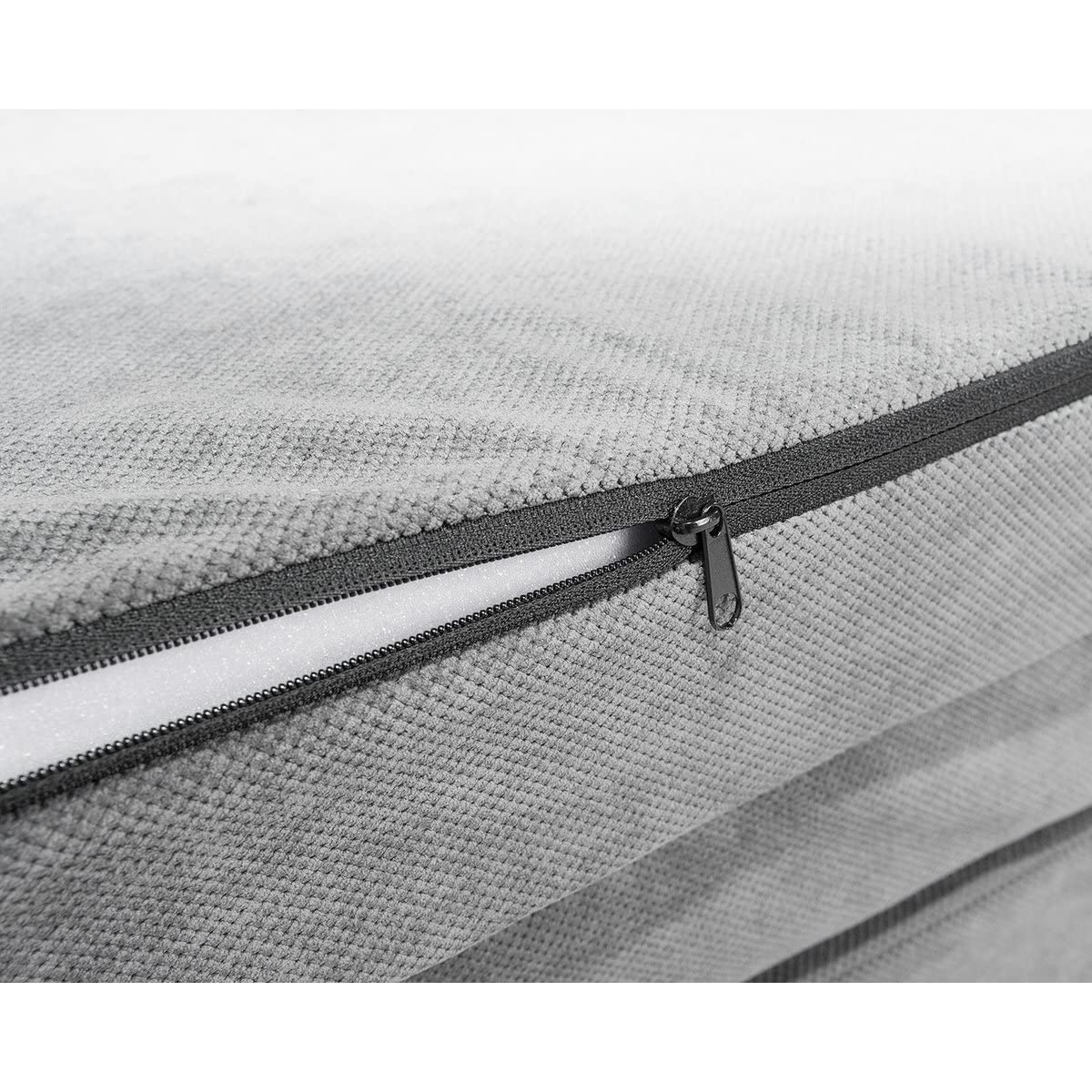 Premium sleeping pad for SpaceTourer, Traveller, Proace Verso & Zafira Live | Folding mattress 190x140x10cm, Dark Grey | Foldable mattress for bus, camping foldable mattress