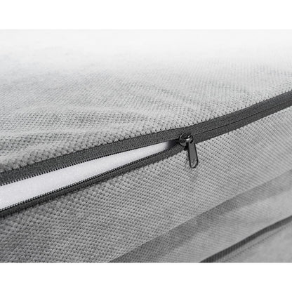 Premium sleeping pad for SpaceTourer, Traveller, Proace Verso & Zafira Live | Folding mattress 190x140x10cm, Dark Grey | Foldable mattress for bus, camping foldable mattress