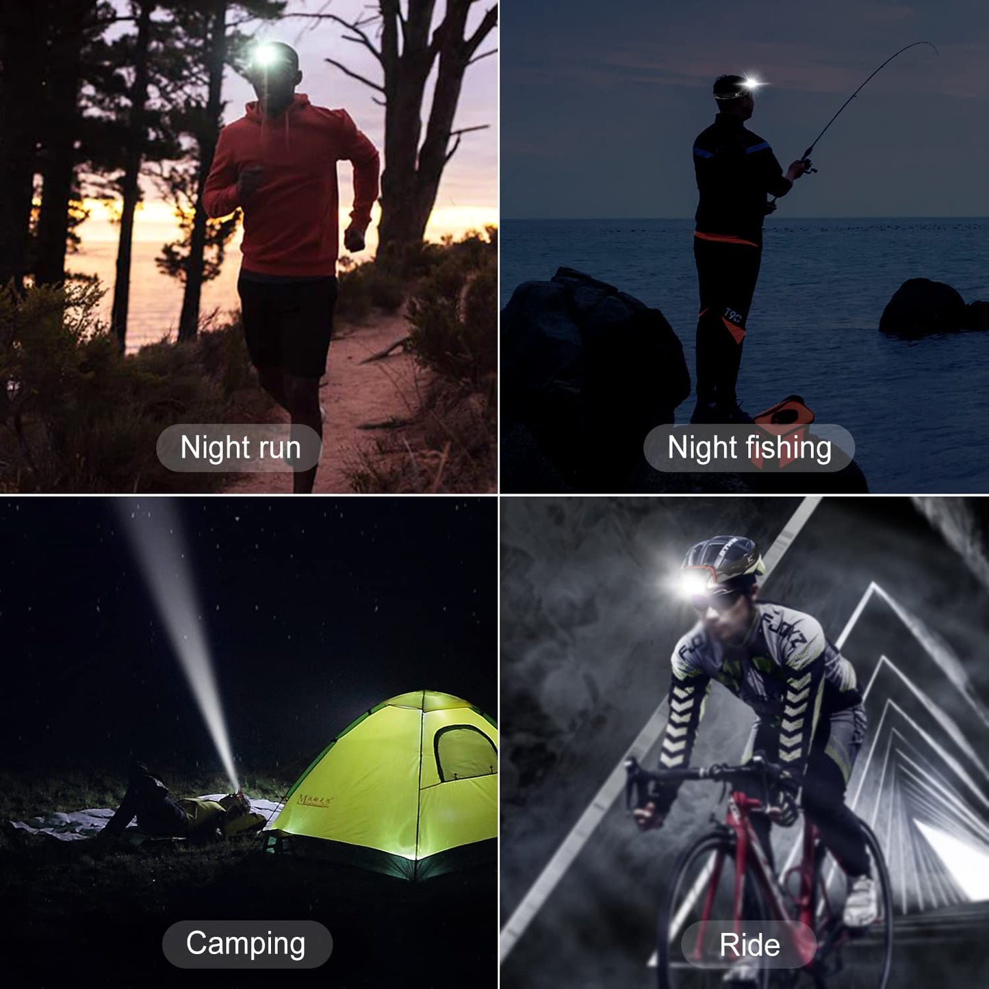 Klarus HM1 440 lumens rechargeable gesture sensor headlamp, 5 modes 70 hours runtime, IPX6 waterproof LED headlamp for running, camping, hiking, hunting (gray).