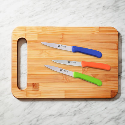 GRÄWE Vegetable Knife, 6-piece set, small kitchen knife set, fruit knife, paring knife, stainless steel, colorful, super sharp edge