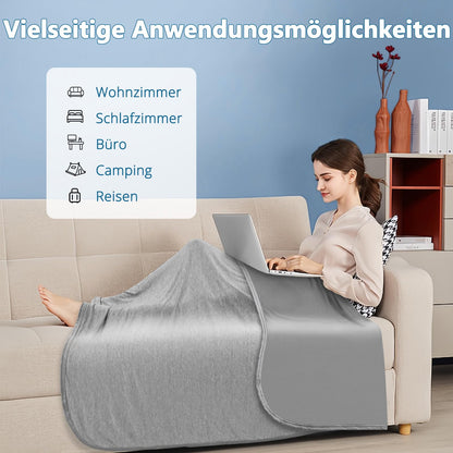Nigecue Cooling Blanket 150 x 200cm, Self-cooling Summer Blanket with Arc-Chill Q-Max>0.5, Breathable Lightweight Duvet, 2 in 1 double-sided Throw Blanket Sofa Blanket Cooling Blanket for Sleeping